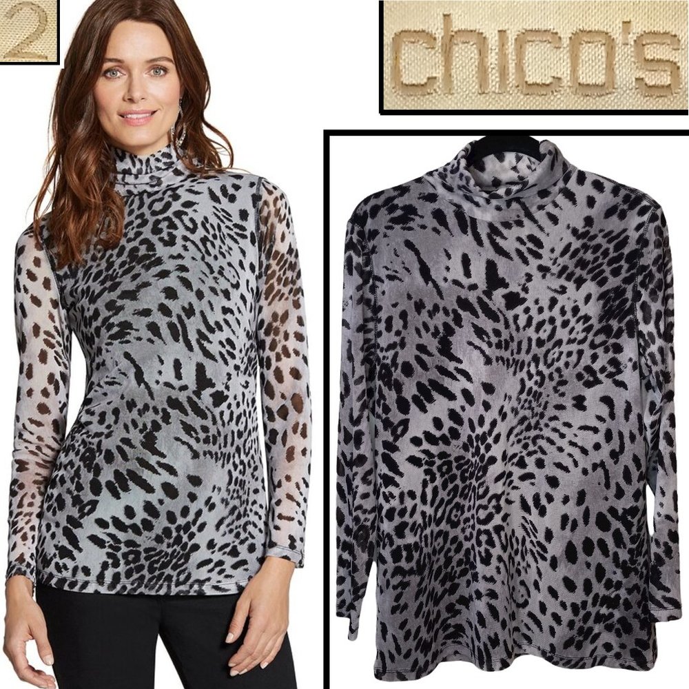 ⏰️Soft Leopard Leo Turtleneck 🧾